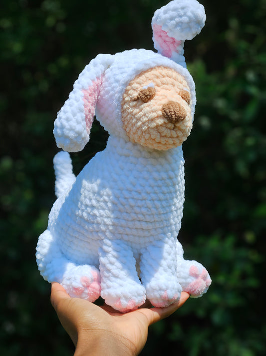 Bunny Onesie Puppy Plushie