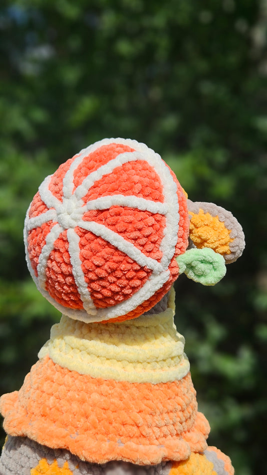 Orange Blossom Cow Plushie