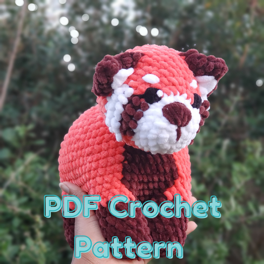 PATTERN ONLY: Crochet Red Panda Plushie