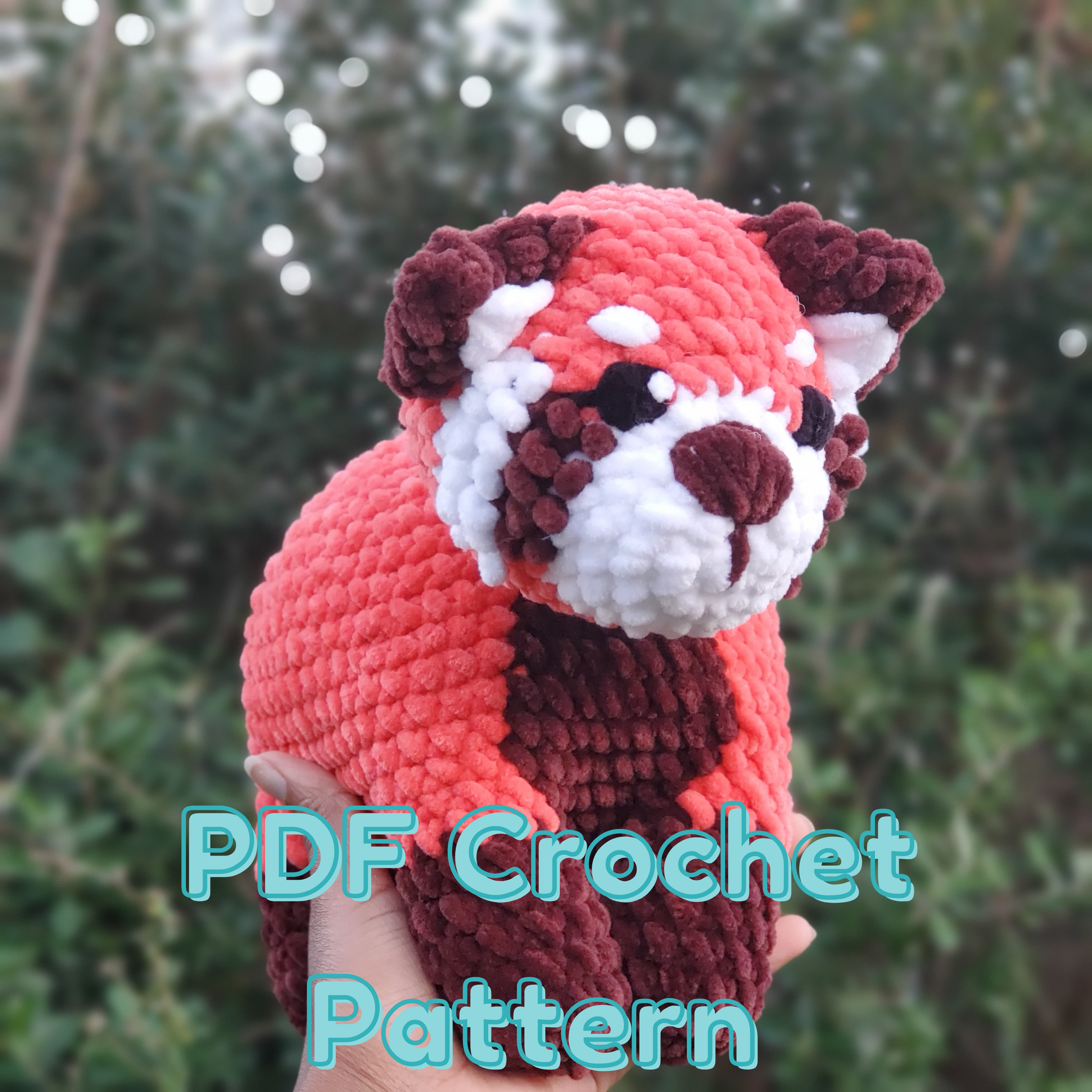 PATTERN ONLY: Crochet Red Panda Plushie – Crafting In Glory