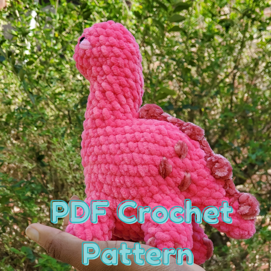 PATTERN ONLY: Crochet Dino Plushie